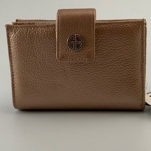 Giani Bernini Framed Indexer Leather Wallet, Rose